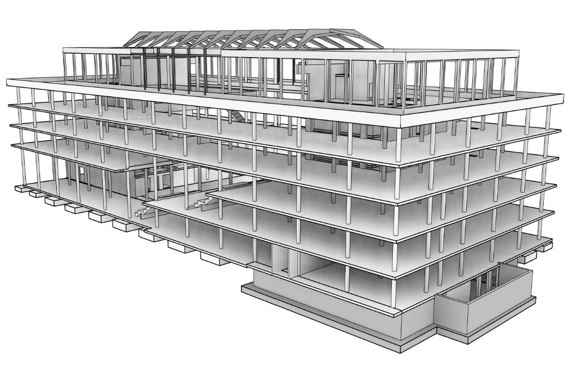 Tragwerksplanung mit BIM (eigenes Tragwerksmodell für Genehmigungs- und Ausführungsplanung)